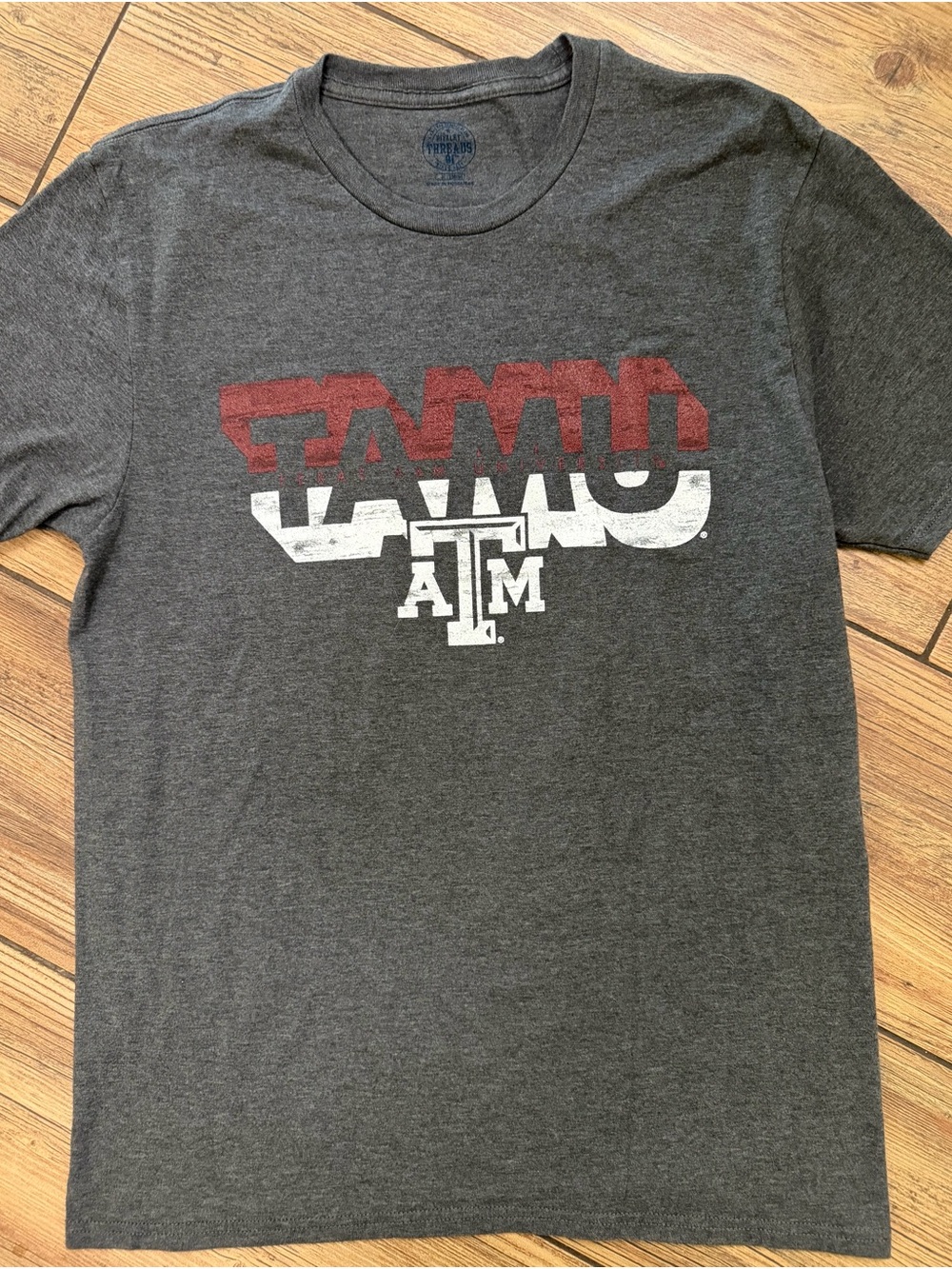 Texas A&M Aggies Original Retro Brand Distressed Graphic Tee Medium